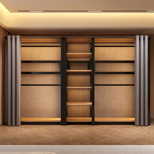 金属环保衣柜防尘衣帽架