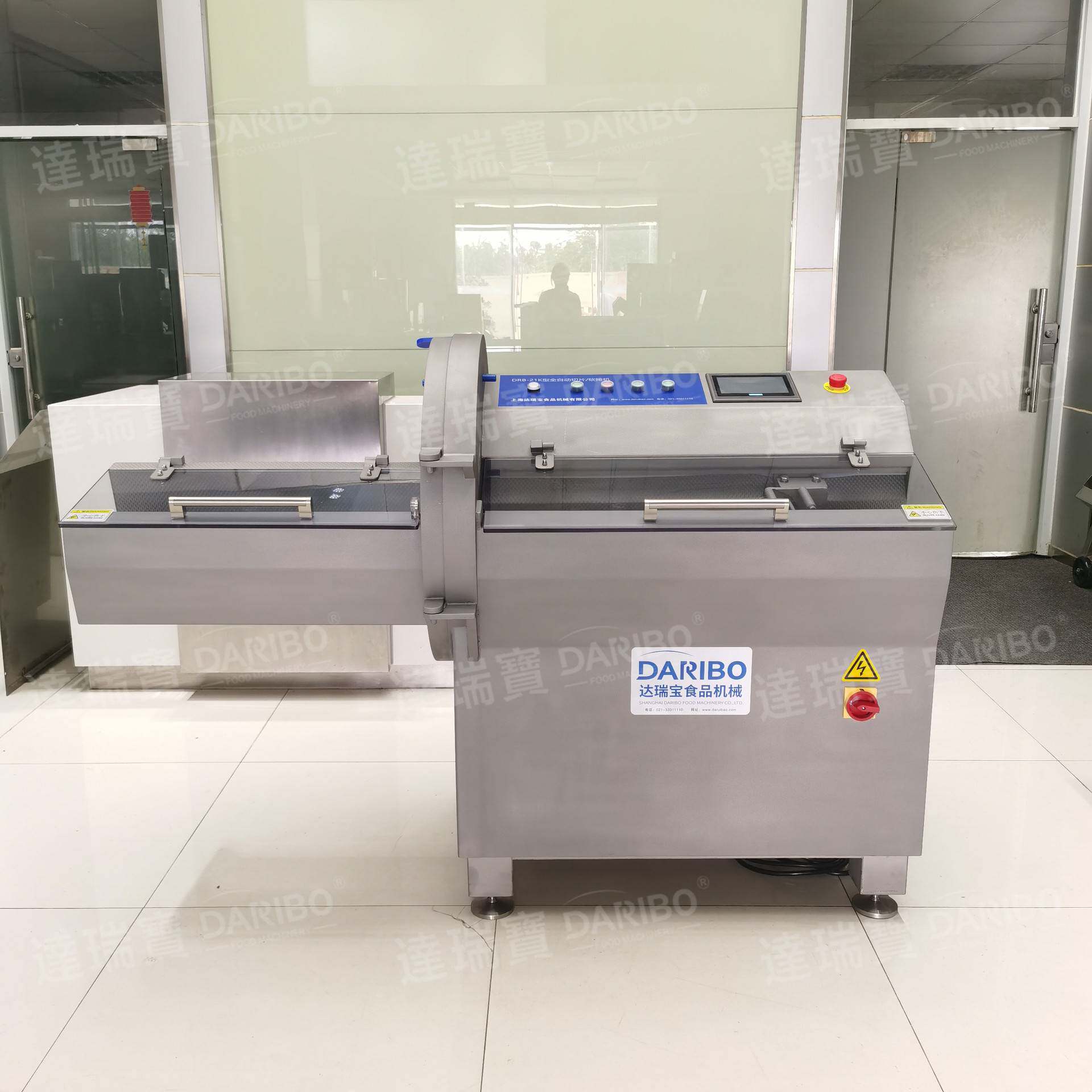 lDRB-21K冻肉砍排机 日式叉烧切片设备 连续式冷冻银鳕鱼切片机