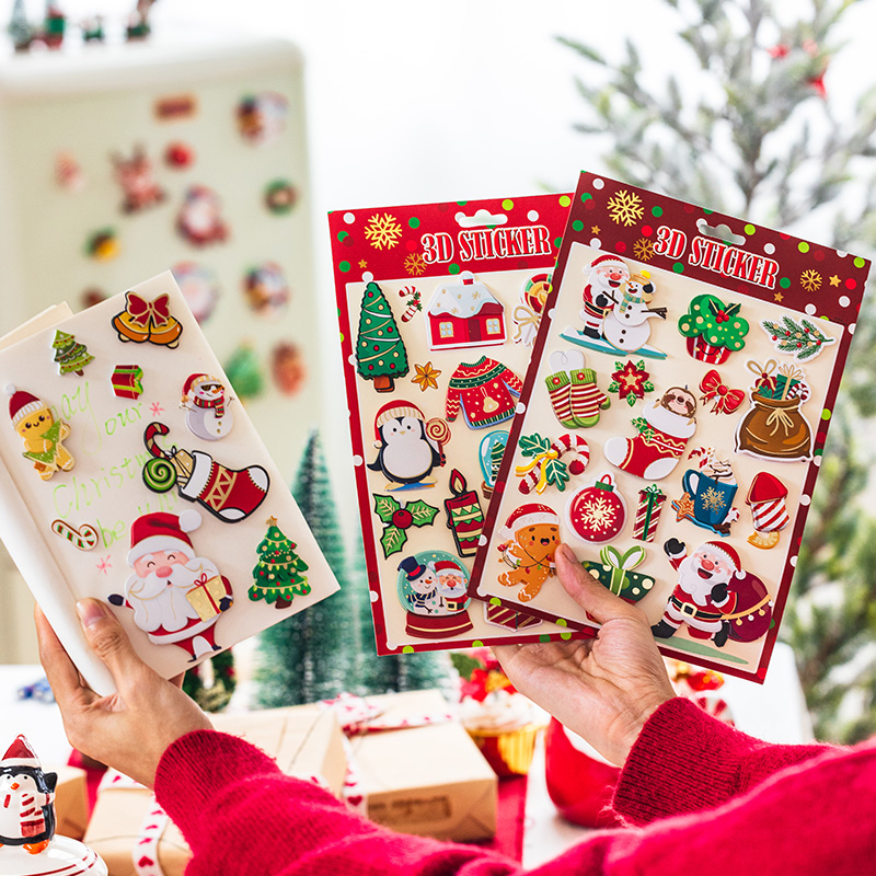 圣诞节儿童立体装饰贴纸