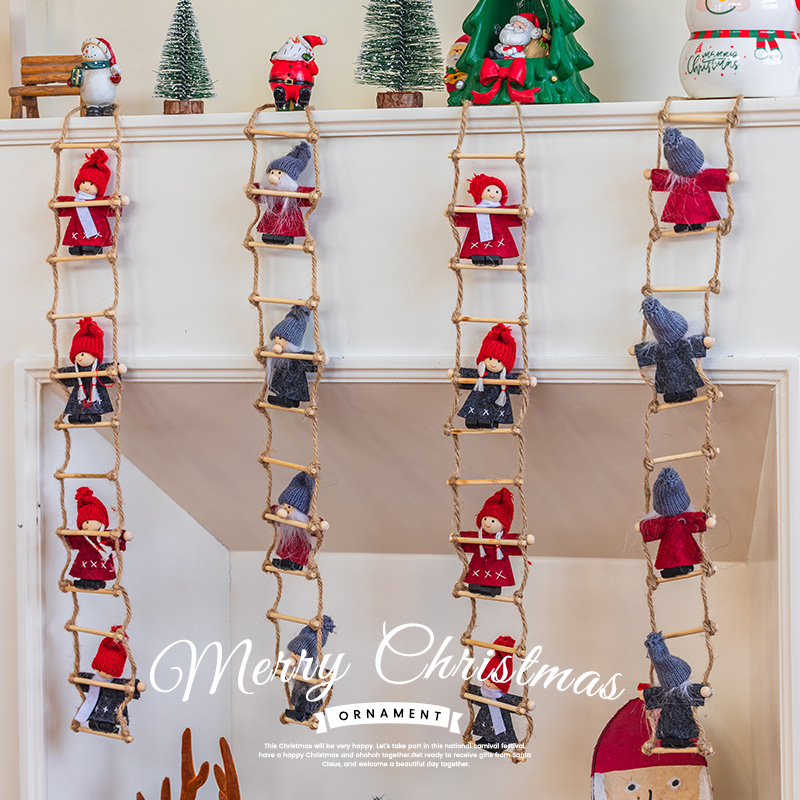 圣诞节礼物圣诞老人爬绳儿童玩具