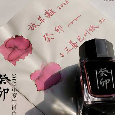 放羊滩2023癸卯兔年 年度限定色墨水 20ml金属礼盒钢笔彩墨怎么看?