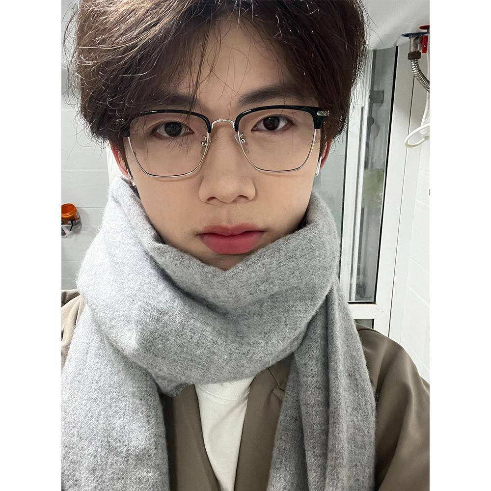 防蓝光半框眼镜女斯文复古