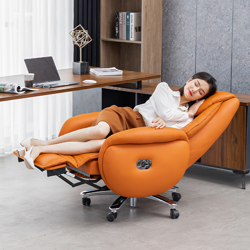 电动老板椅真皮可躺电脑