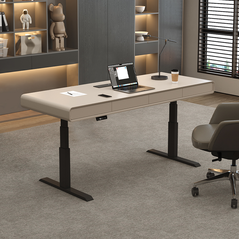 智能电动升降电脑桌意式