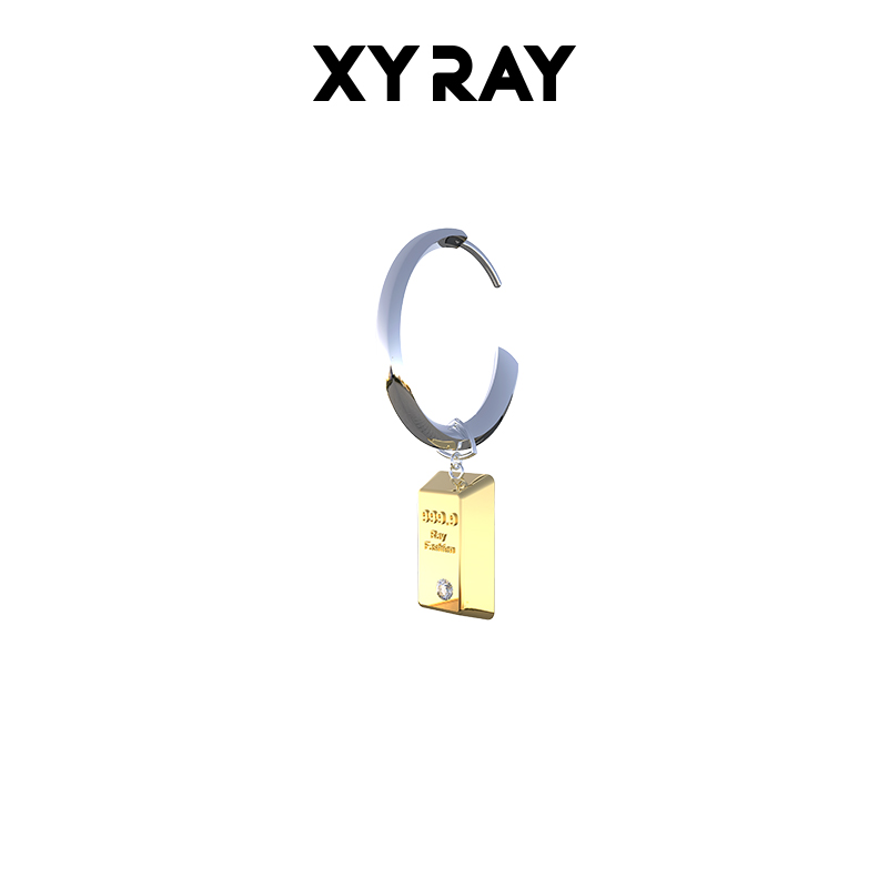XYRAY金砖小众设计耳环耳钉