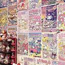 贴纸少女心漫画墙贴女生 三丽鸥海报墙贴背景墙壁纸房间墙壁自粘式