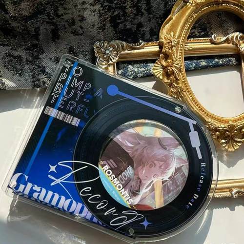 小红书同款唱片吧唧砖吧唧托徽章谷美动漫周边高颜值谷子桌面摆件