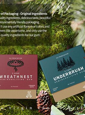 Organic MASTIC MINT miracle remineralizing  gum 咀嚼口香糖