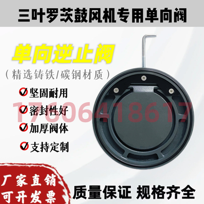 三叶罗茨风机专用配件单向阀止回阀法兰对夹式逆止阀DCV型管道阀