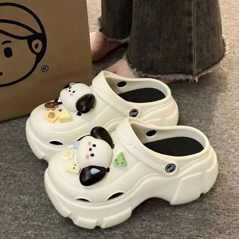 洞洞鞋女款2024新款可爱小狗拖鞋