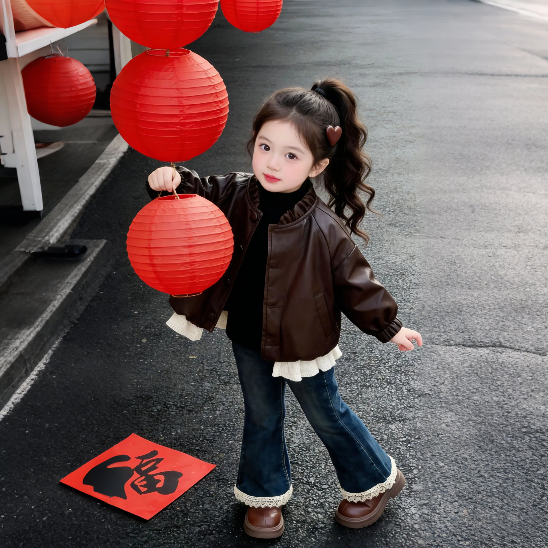 女童秋冬皮衣外套2025新款韩版洋气加厚皮夹克女宝宝保暖冬装上衣,童装/婴儿装/亲子装,夹克/皮衣,淘宝优惠券,粉丝福利购,淘宝优惠卷