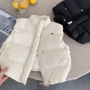 儿童羽绒马甲90白鸭绒男童2025冬款宝宝字母坎肩小童羽绒服女保暖