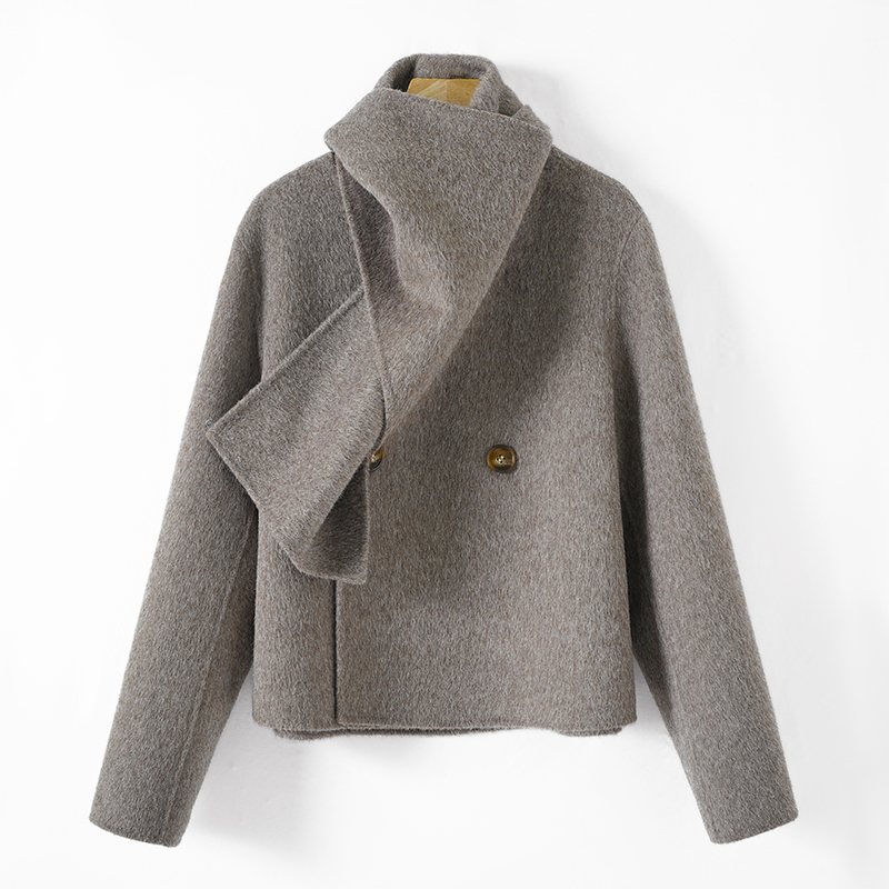 多种领型穿搭时尚百搭毛呢外套