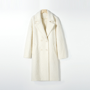 极简风双排扣拉绒翻领大衣885093 妮妮推荐