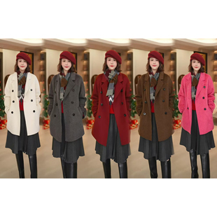 轻奢百搭软糯羊毛大衣801D 2025秋冬经典 艾薇严选