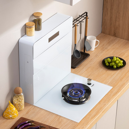 白色无机箱小户型分体式集成灶