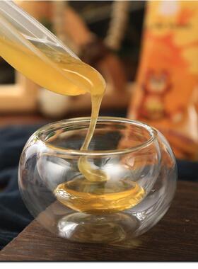 冬熊椴树盒装俄罗斯进口蜂蜜可蜜式独立小包装游勺形蜜携旅OFO食