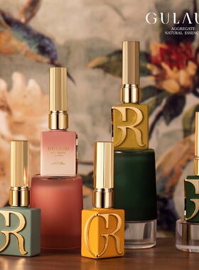 GR古莱丽旗舰店复古旅行家一色一备案裸色甲油胶美甲店套装