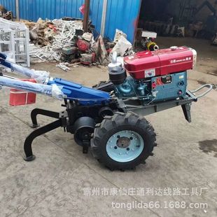 山上架线铺设电缆手扶绞磨牵引机可和线缆输送机同步使用 8吨