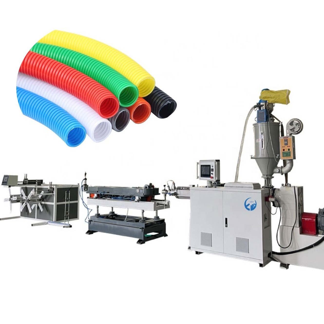 青岛厂家直供 热销PA波纹管材成型机 尼龙伸缩波纹管挤出生产机械,机械设备,涂装设备,淘宝优惠券,粉丝福利购,淘宝优惠卷