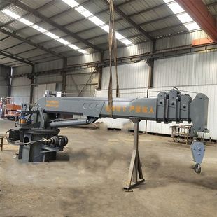 鲁鸿固定式码头吊机液压船用吊机3-35吨甲板吊机油田吊