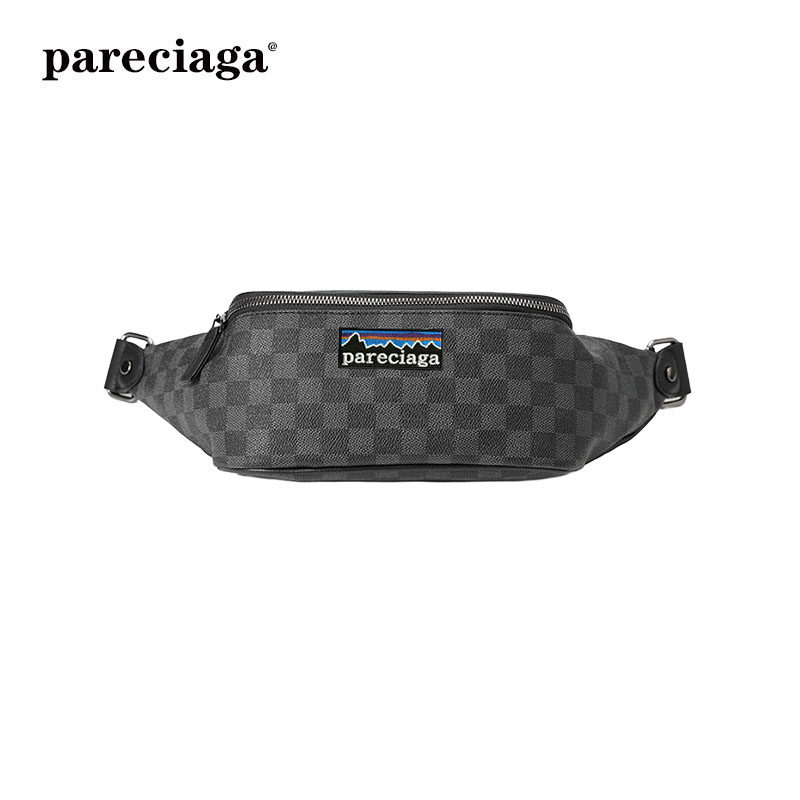 巴塔正品pareciaga2026新款格子潮流时尚商务休闲风单肩斜挎小包