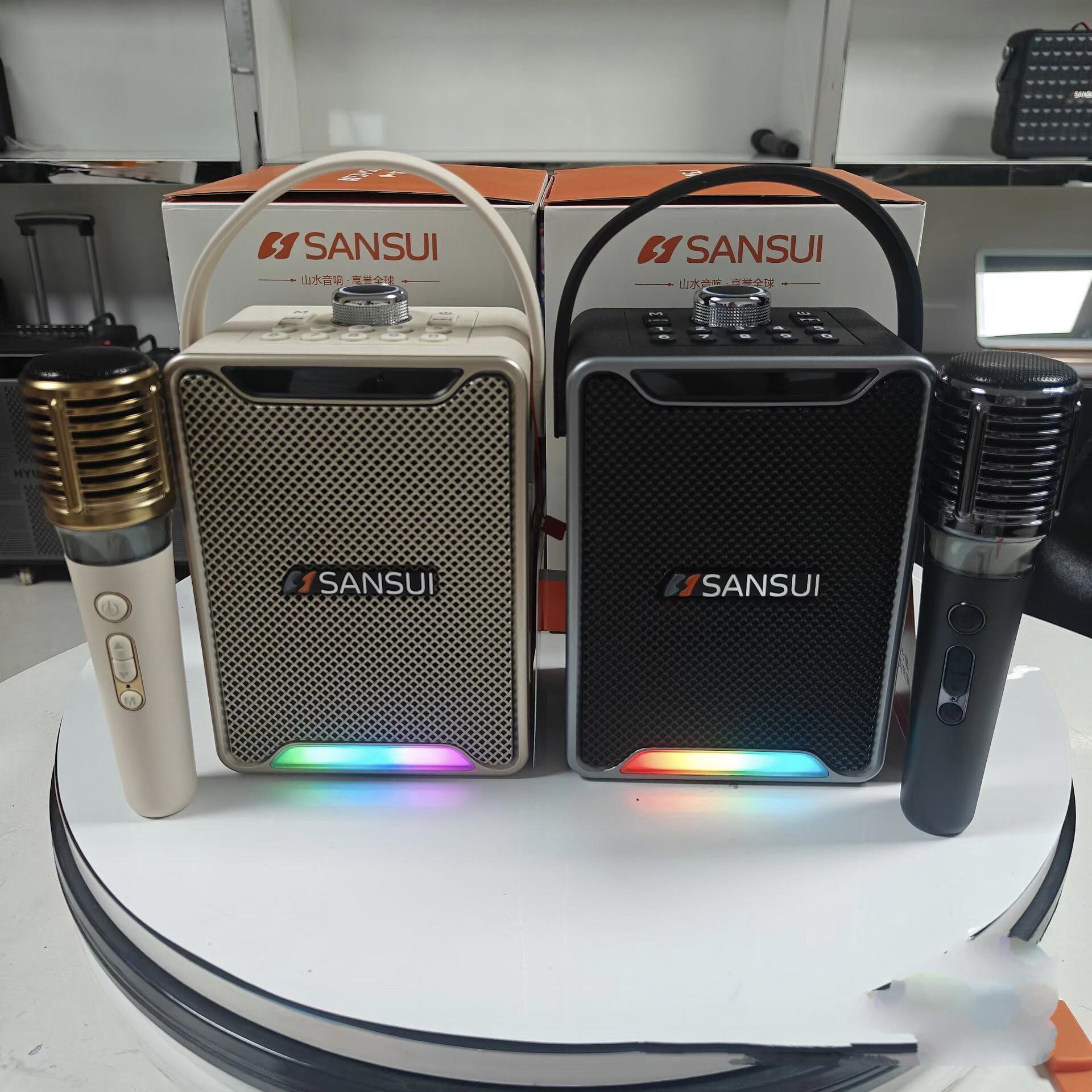 山水G603蓝牙音箱户外晨练太极拳便携式蓝牙音响 家庭K歌神器音箱