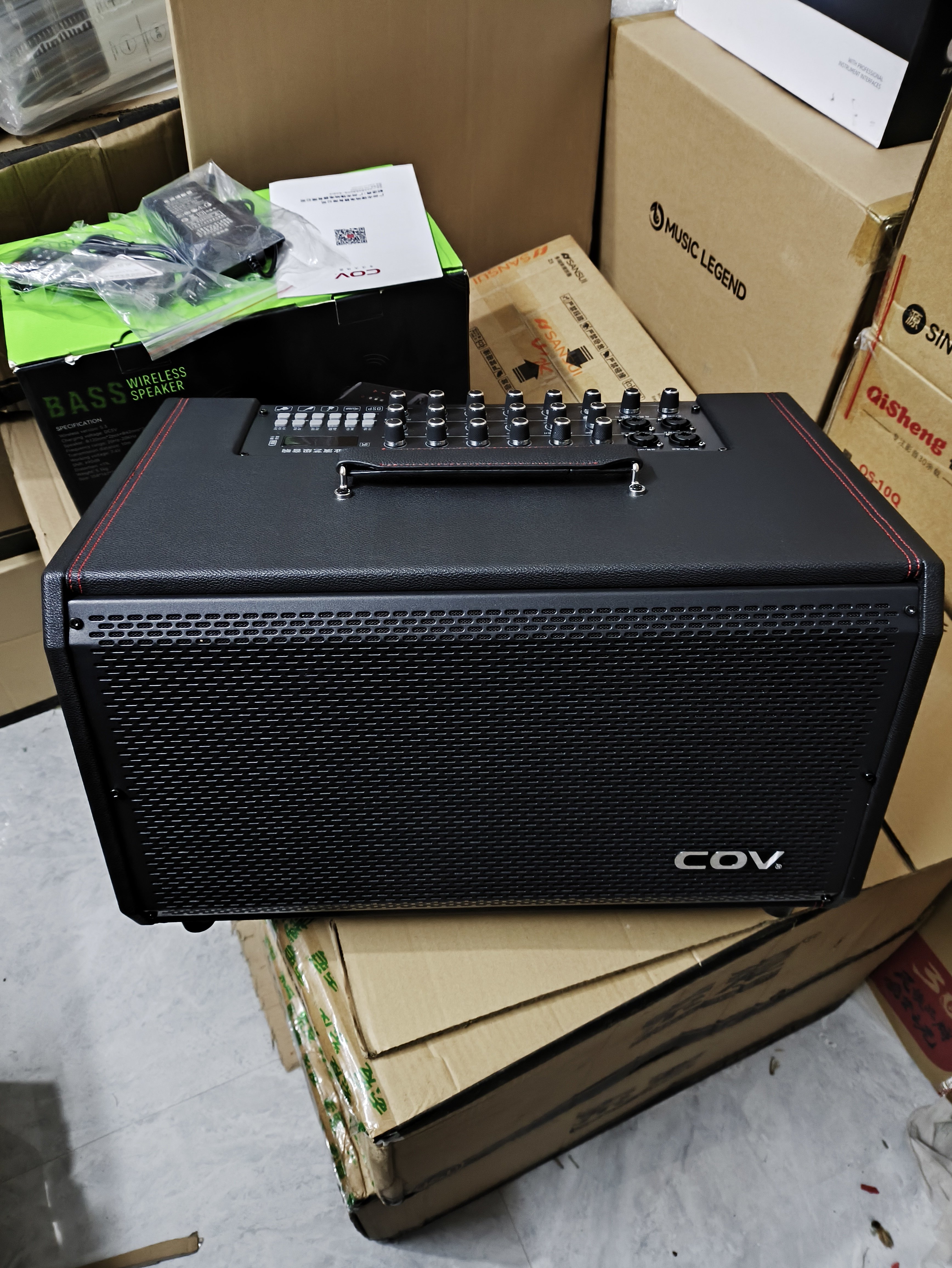 COV专业演艺音响吉他弹唱乐器音箱 户外广场舞360W大功率K歌音箱