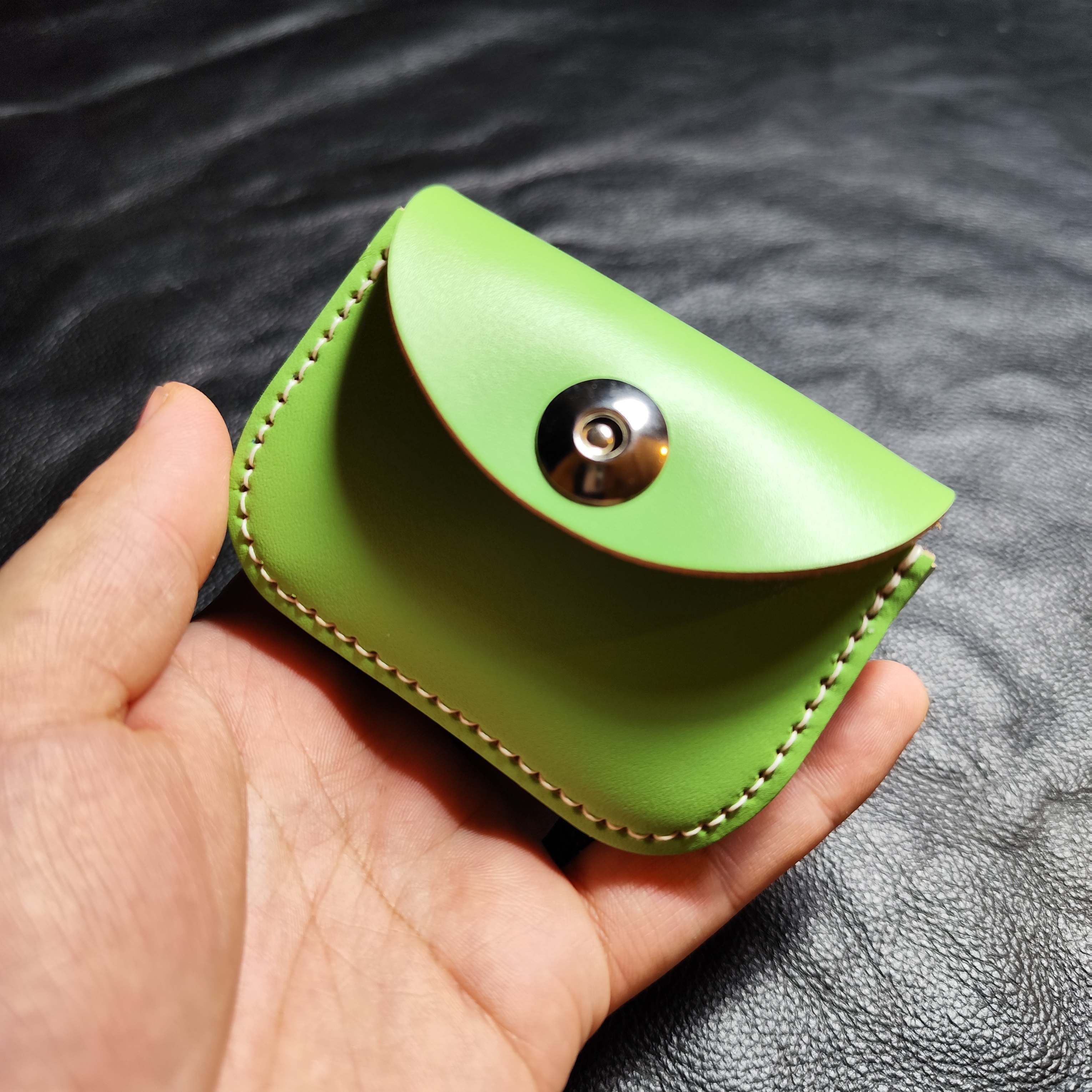 手工皮具挂件真皮包挂件高级感零钱包耳机包