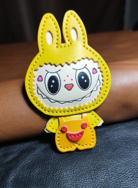 手工皮具挂件真皮包挂件高级感拉布布