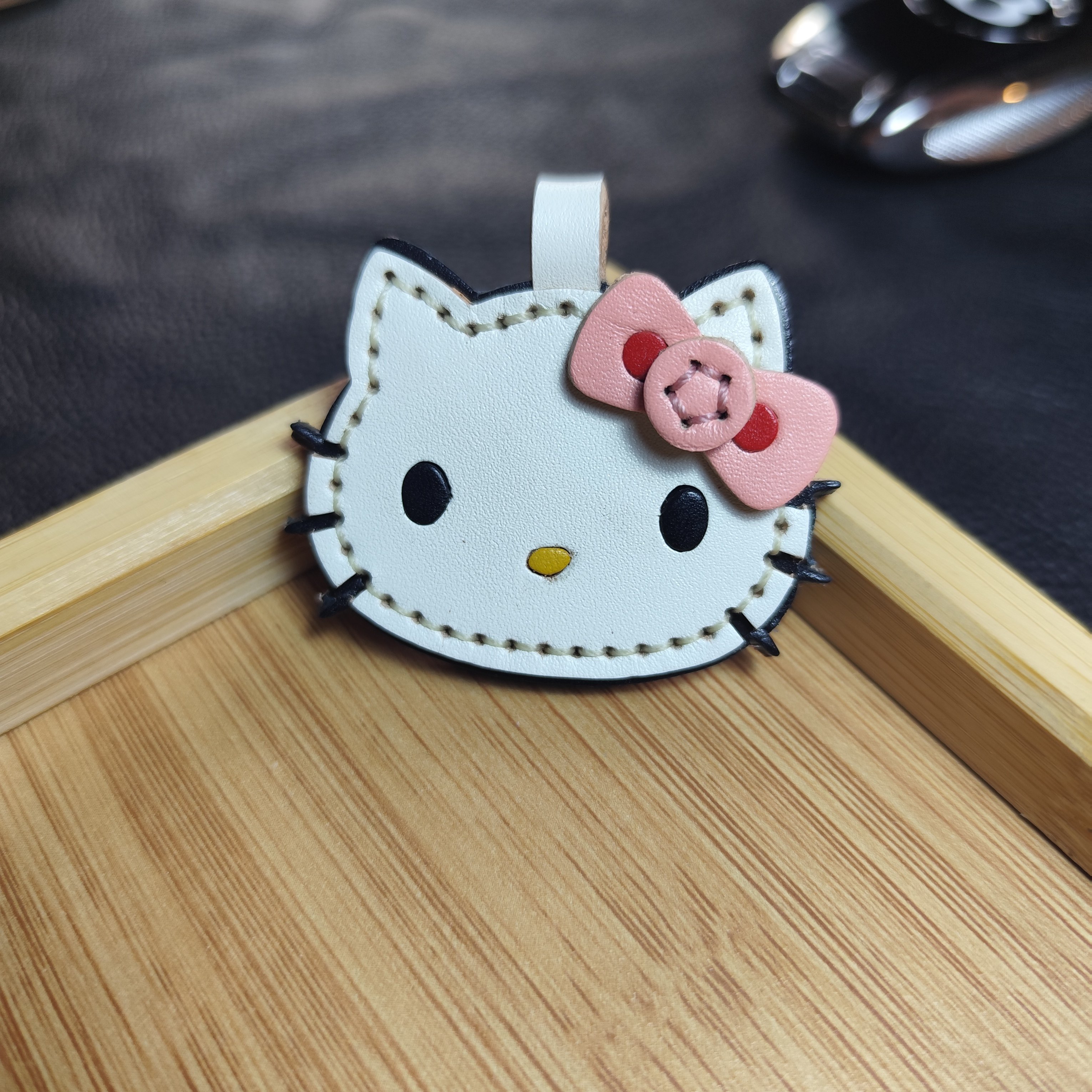 手工皮具挂件真皮包挂件高级感猫咪kt,服饰配件/皮带/帽子/围巾,包挂件,淘宝优惠券,粉丝福利购,淘宝优惠卷