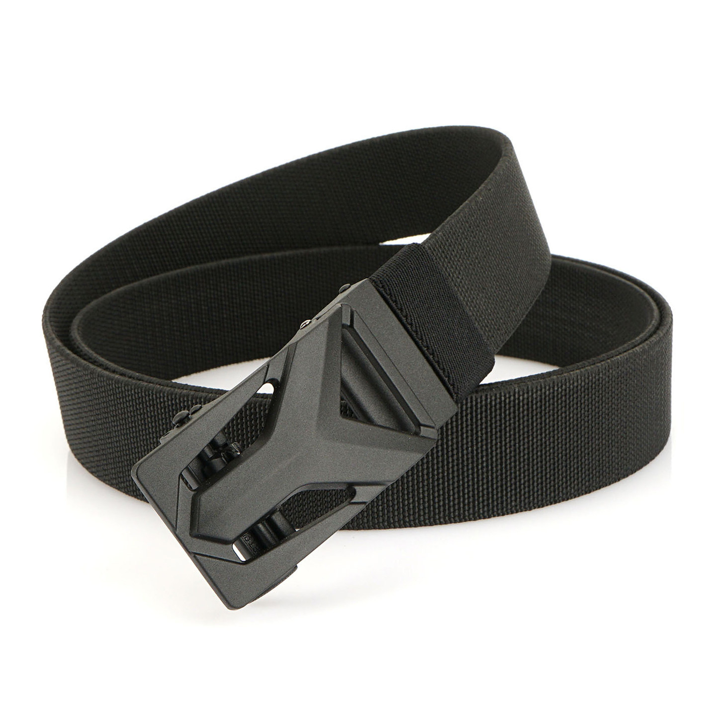 新款男士自动扣弹力腰带免打孔