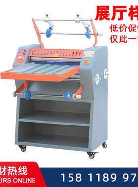 FM-8490重型热覆膜机自动修边防卷热裱机hot laminator 全新样机