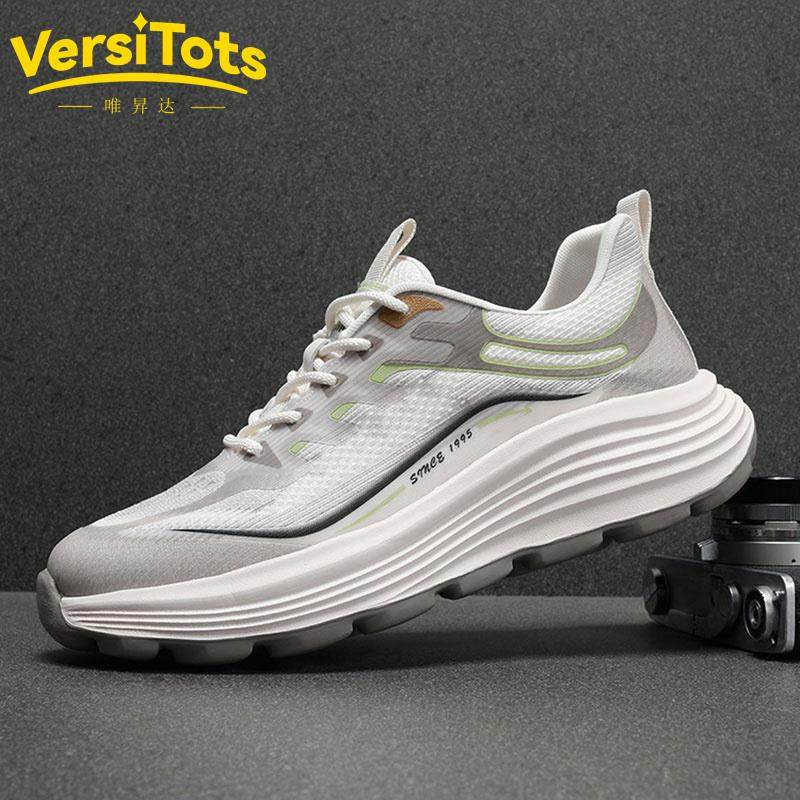 唯升达欧美男鞋潮牌高级感2025新款厚底网面运动鞋潮流休闲鞋透气