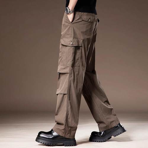 it neith BIAS潮牌夏季薄款户外速干冰丝工装裤男士直筒冲锋伞兵