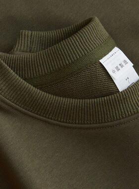 home daily 2025新款~覆古军绿！360g重磅卫衣男士圆领休闲内搭