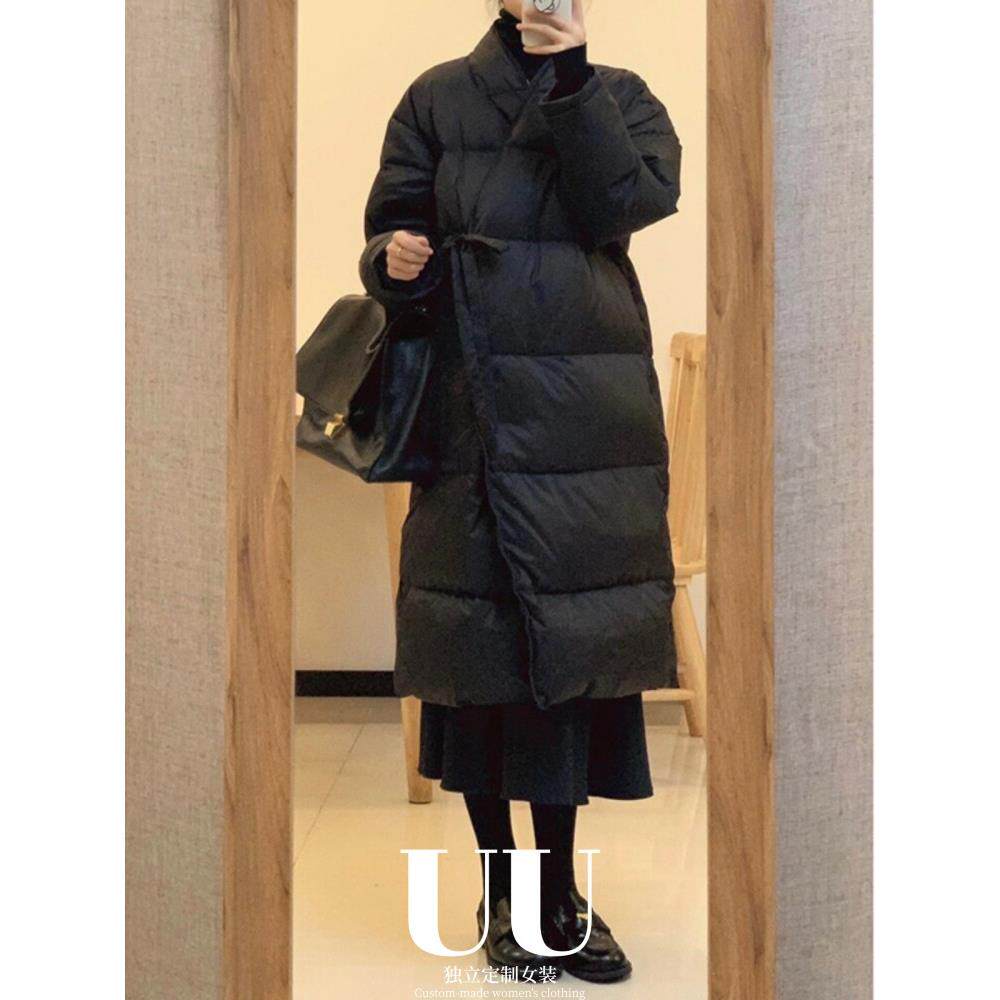 UU定制/中长款羽绒服女冬季2025新款时尚洋气高级感设计感小个子
