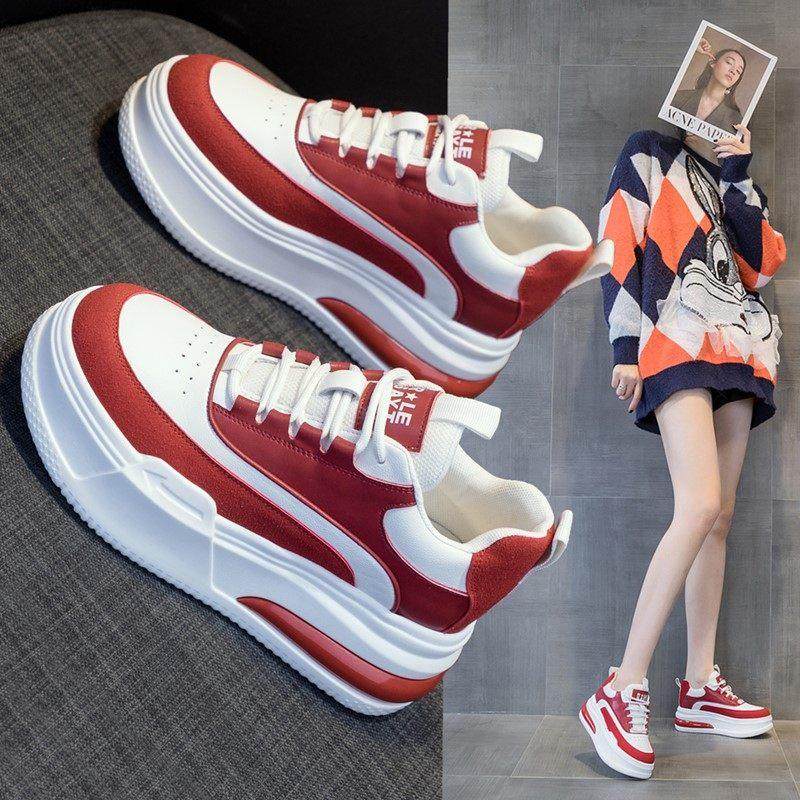 香港网红板鞋女2025新款春秋加绒内增高女鞋爆款松糕鞋女厚底小众,女鞋,休闲板鞋,淘宝优惠券,粉丝福利购,淘宝优惠卷