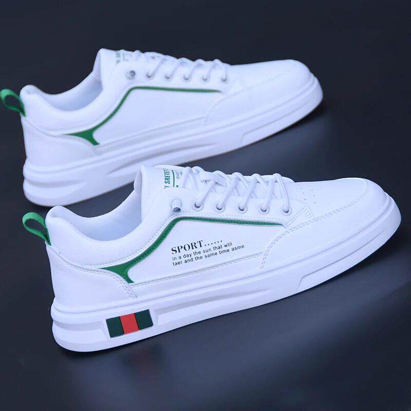 男鞋夏季透气2025新款韩版百搭一脚蹬休闲 小白鞋男士软底运动板