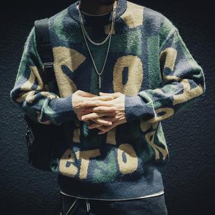 BIAS秋冬复古男宽松大码 爆款 neith 潮牌it 圆领百搭潮流针织 好物