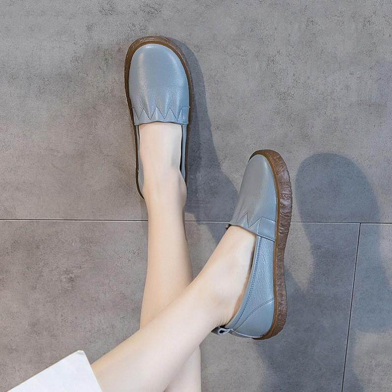 潮柔软~舒适行走?Daily Gtra?豆豆 单鞋春女休闲百搭软皮一脚蹬,女鞋,婚鞋,淘宝优惠券,粉丝福利购,淘宝优惠卷