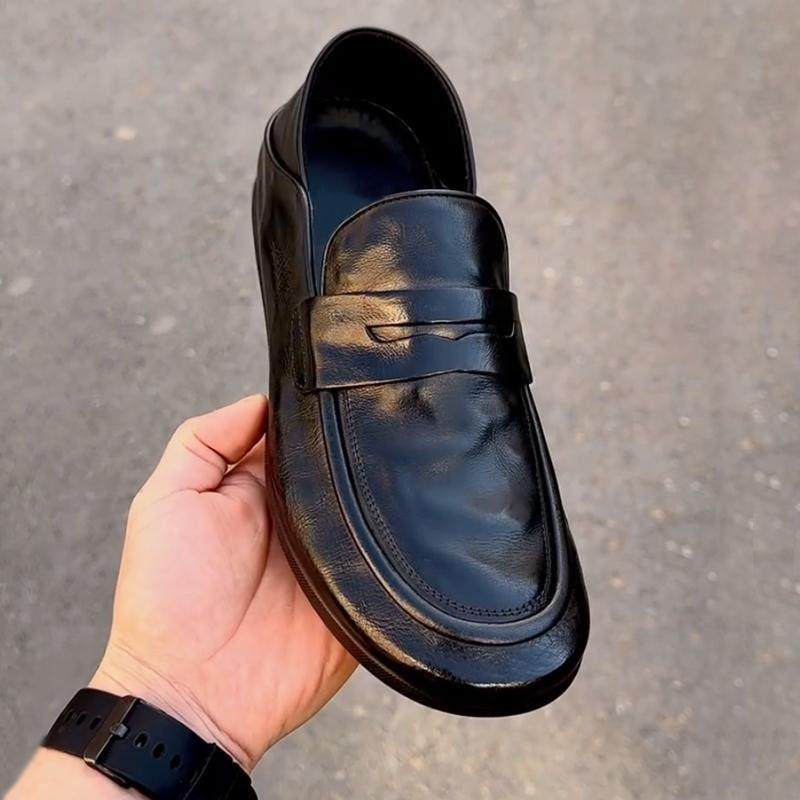 真皮豆豆鞋男2025夏季新款商务休闲 一脚蹬男鞋子开 车时尚软底皮,流行男鞋,休闲皮鞋,淘宝优惠券,粉丝福利购,淘宝优惠卷