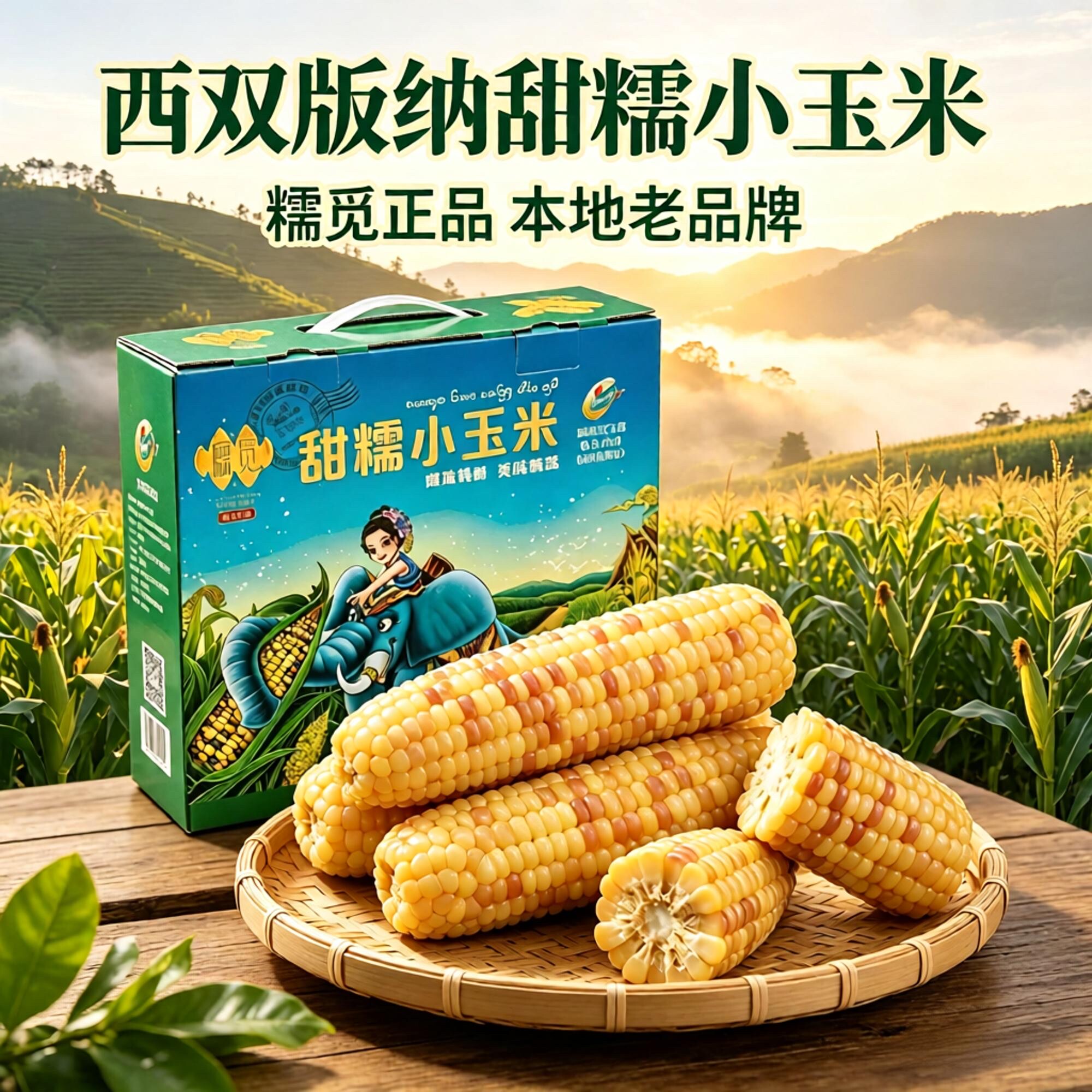 糯觅西双版纳甜糯小玉米礼盒直发