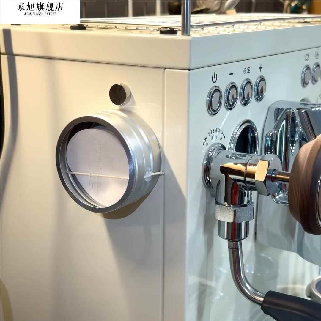 咖啡滤纸收纳盒磁吸防尘放过滤纸58mm51圆形器具咖啡机壁挂储存盒图片