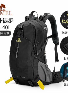 骆驼骆驼登山包双肩包背包大容量防泼水轻便徒步运动旅行zxt仓