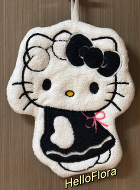 kitty厨房擦手巾可挂式可爱卫生间专用吸水加厚高颜值卡通毛巾