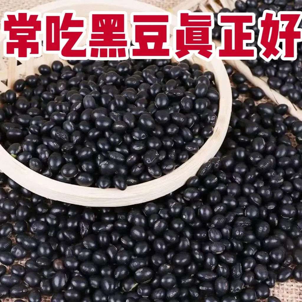 农家自种新鲜黑豆黑豆绿芯卟氕皿黑豆豆浆杂粮