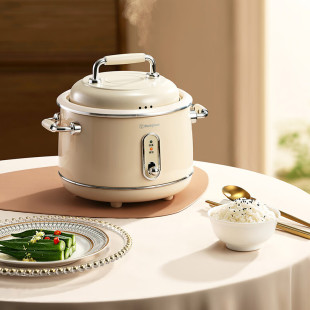 西屋复古电饭煲家用迷你宿舍2L多功能小型耐用电饭蒸煮饭WRC120