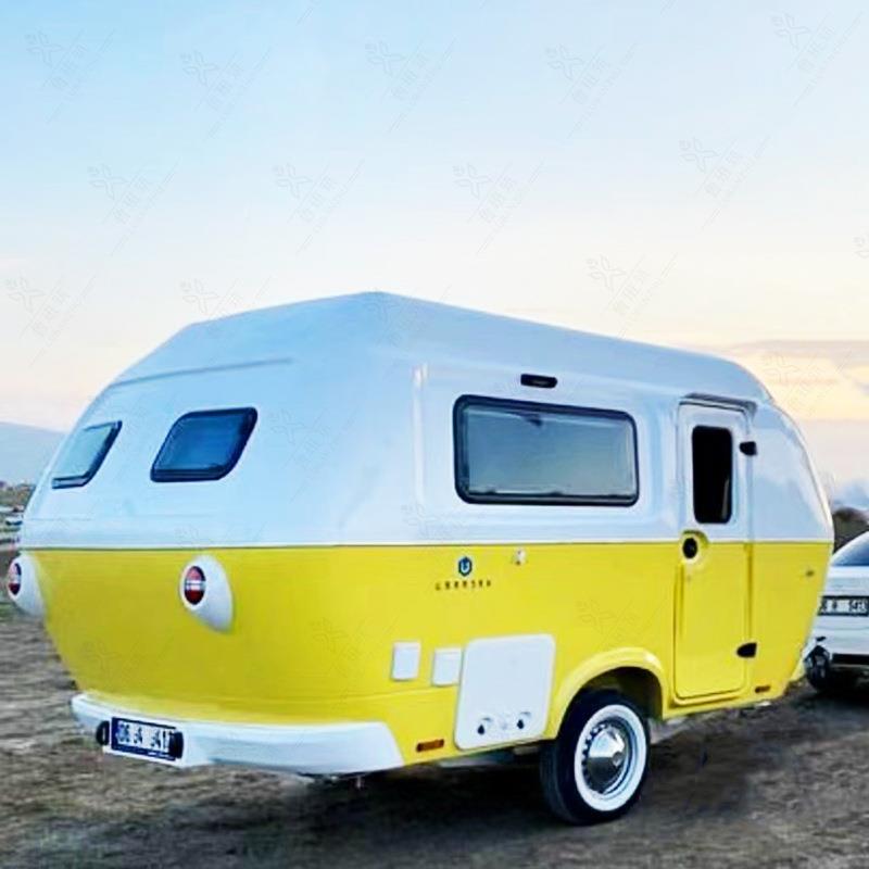 拖挂营地房车 户外微型民宿旅露车 444文景区越式野牵引式酒营店