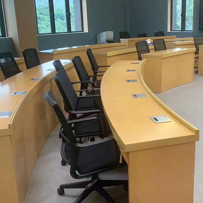 制大方型会议桌长简约订制订色现代长形定接待桌公司会桌议室洽谈